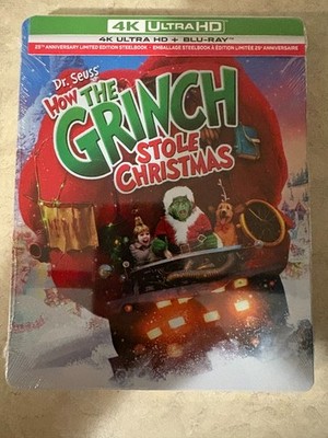 Dr. Seuss' How The Grinch Stole Christmas - Limited Edition Steelbook 4K UHD