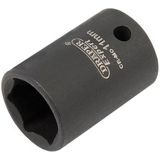 Image of Draper 1x Expert 11mm 1/4" Square Drive Hi-Torq Point Impact Socket Work Tool