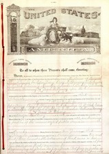 Chester A. Arthur Secretarial Autographed Document Signed - Mineral Certificat