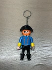 VIntage 1988 Playmobil Pirate Blue Coat Keychain