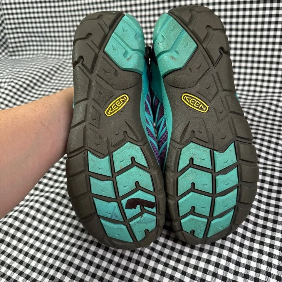 Zapatos todo terreno Keen Chandler juveniles púrpura azul encaje rápido niños talla 5 / EU 38 Foto 4 de 4