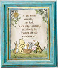 8 X 10 Inch Winnie Baby Shower Centerpiece Classic Pooh Quotes Table Sign Decor