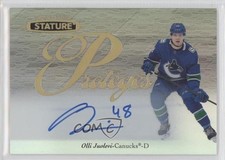 2020-21 Upper Deck Stature Proteges Auto Olli Juolevi #P-22 Auto 11hp
