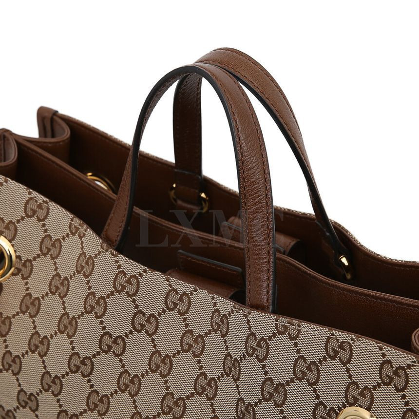 Gucci Horsebit Chain Shoulder Bag GG Supreme Tote 621144