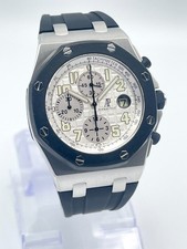 Audemars Piguet Royal Oak Offshore 25940SK Rubber Strap White Dial Chronograph