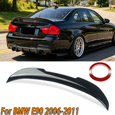 Glossy Black Psm Rear Spoiler Wing Lip For Bmw 2006-2011 3 Series E90 M3 Sedan