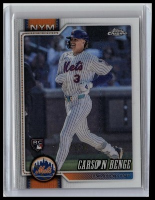 2026 Topps Chrome Carson Benge #87 True White Refractors #/30