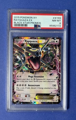 Rayquaza-EX graded PSA 8 for sale on eBay