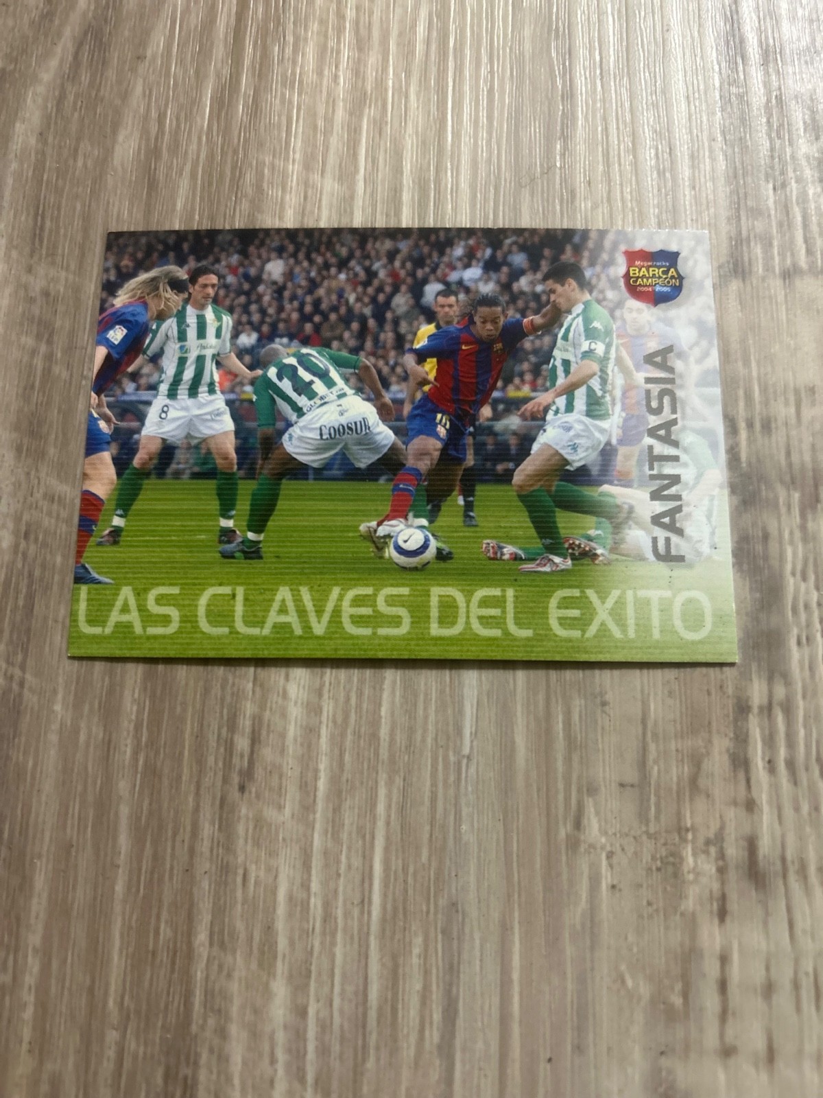 2004-05 Panini Megacracks Barca Campeon #102 Fantasia Ronaldinho Barcelona m view 1