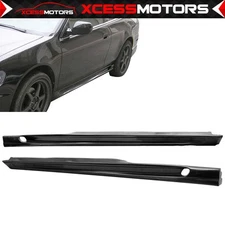 Fits 98-02 Honda Accord 2Dr Coupe Side Skirt Rocker Panel Extensions PU