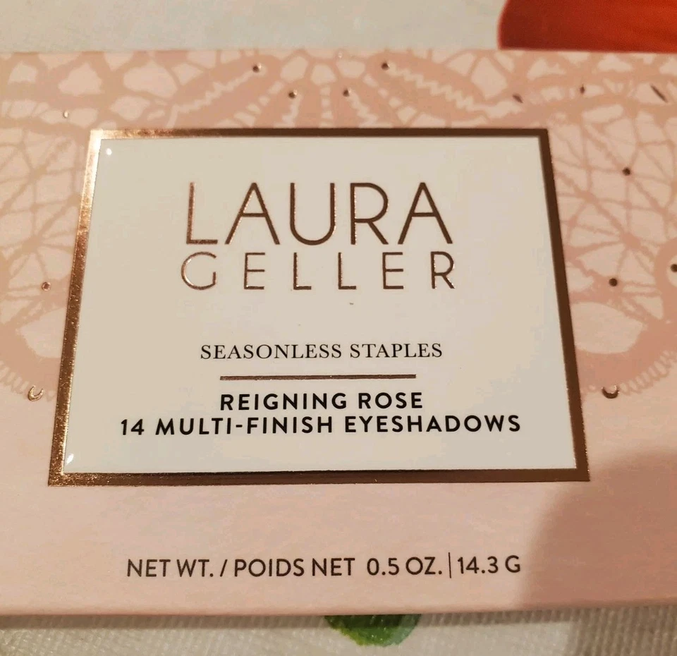 LAURA GELLER "Seasonless Staples" Reigning Rose 14 Multi-Finish Eyeshadows - Image 2 of 3