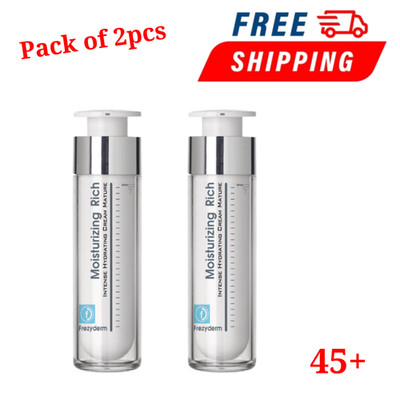 2x FREZYDERM Moisturizing Rich Cream 45+ 50ml Deep Hydration Anti-Aging Set