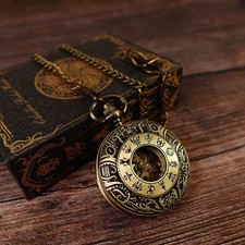 Cthulhu Pocket Watch Gothic Hollow Engraved Retro Mechanical Flip Watch