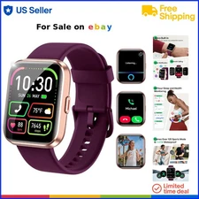 Smart Watch Women 1.83 Inch Display Waterproof Fitness Tracker Heart Rate