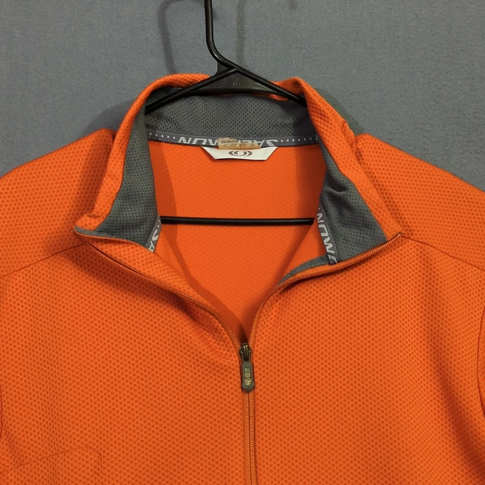 Jaqueta Salomon Masculina M (estimada) Laranja Motomesh Bolsos com Zíper Completo - Imagem 3 de 4