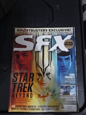 SFX August 2016 Star Trek Beyond Terry Pratchett Megan Fox Independence Day Wars