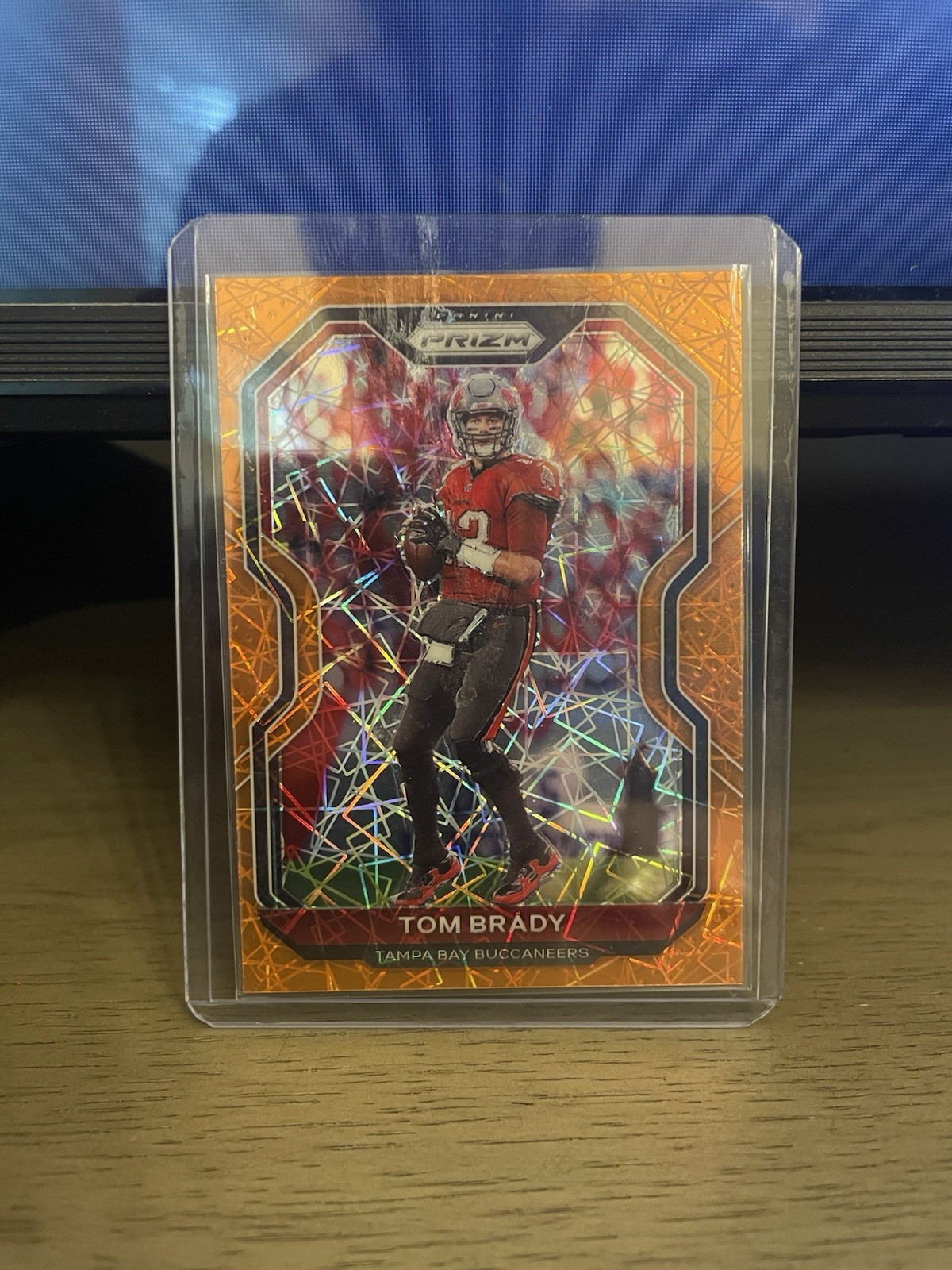 2020 Panini Prizm Tom Brady #255 Orange Lazer Tampa Bay Buccaneers