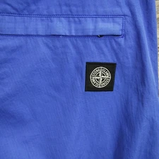 Stone Island Tapered Pants Size 34 Mens Type RE-T NEW Compass Logo Cotton Blue