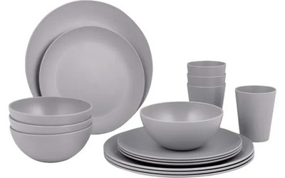 Bo-Camp Renew Geschirrset aus recyceltem RPET Geschirr/Outdoor/Camping B-Ware