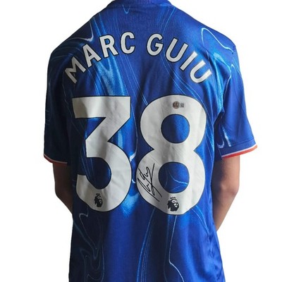 Marc Guiu Paz 38 Chelsea 2024-2025 Signed Football Shirt Chelsea's