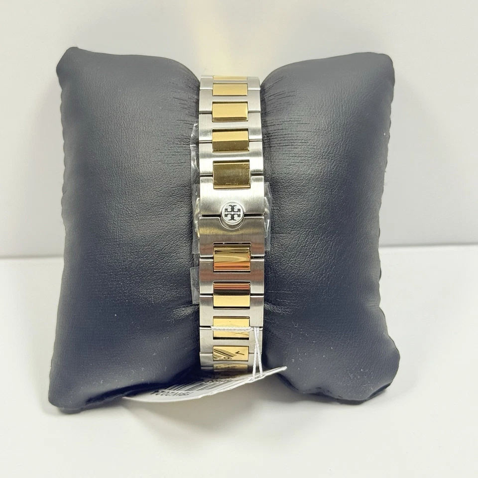 Tory Burch Gigi TBW2024 Ivory Dial Two Tone Stainless Bracelet Women’s Watch - Image 3 of 4