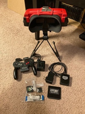 For Parts Virtual Boy, Controller, Retro Onyx Hyperboy, AC adapter + repair kit