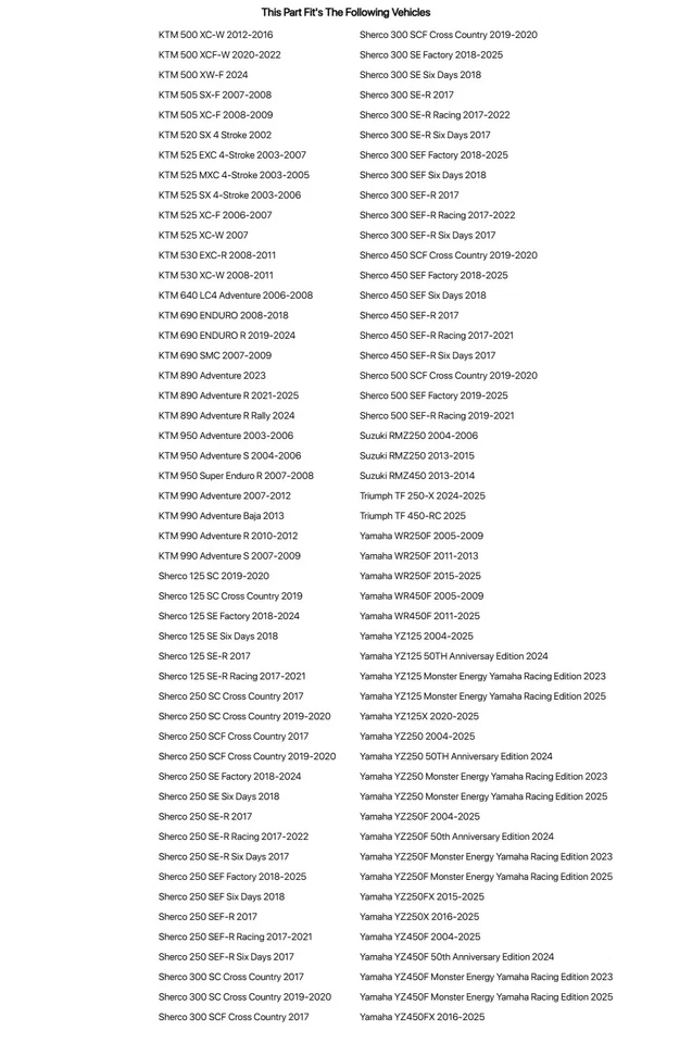 Controlador de sello de horquilla Tusk 48 mm para Yamaha YZ250X 2016-2023 Foto 3 de 4