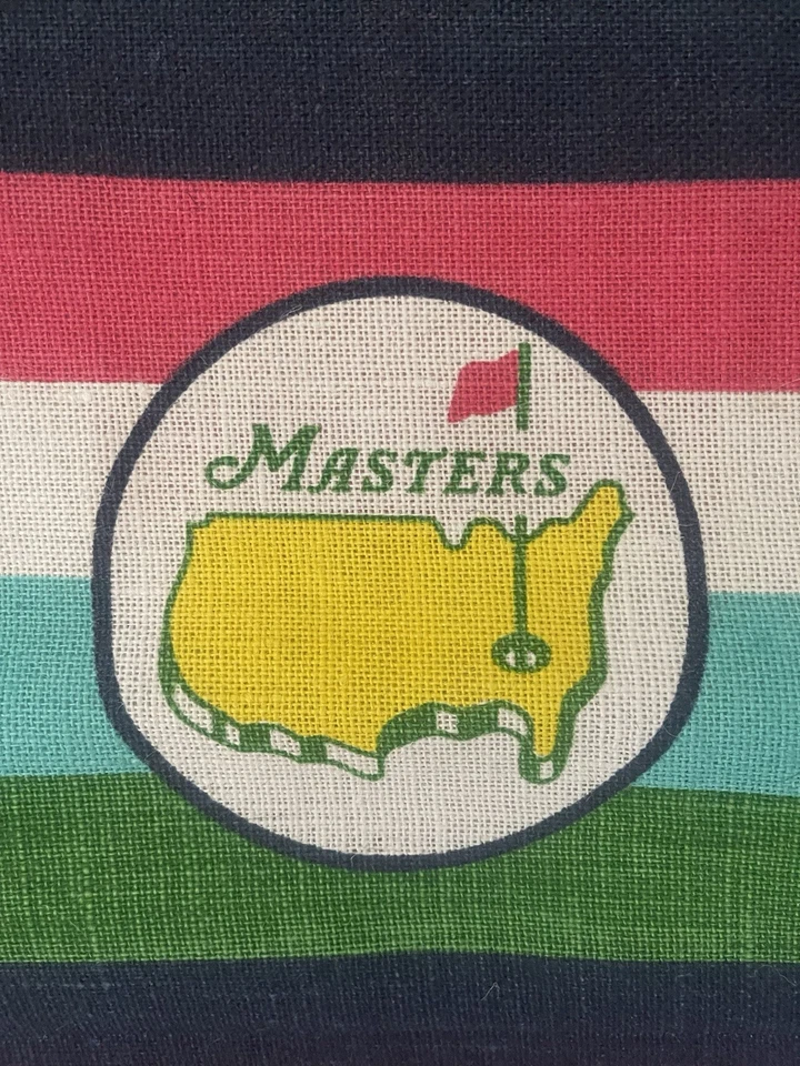 Masters Tournament 黄麻托特包 | 多条纹 | 全新带标签 — 第 2/2 张图片