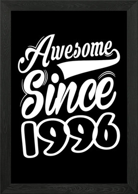 Awesome Since 1996 Gerahmtes Wandbild Poster Leinwanddruck Bild