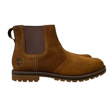 Timberland Larchmont Mid Chelsea Wheat Leather Boots Men's Size 12 M