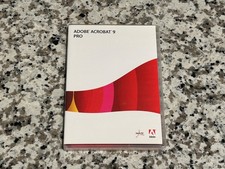 Adobe Acrobat 9 Pro for Windows CD /w Serial Number