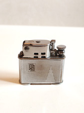 ABDULLA BENZIN FEUERZEUG UNIS FRANKREICH BBR METALL VERCHROMT ART DECO EPOCHE 1930/50