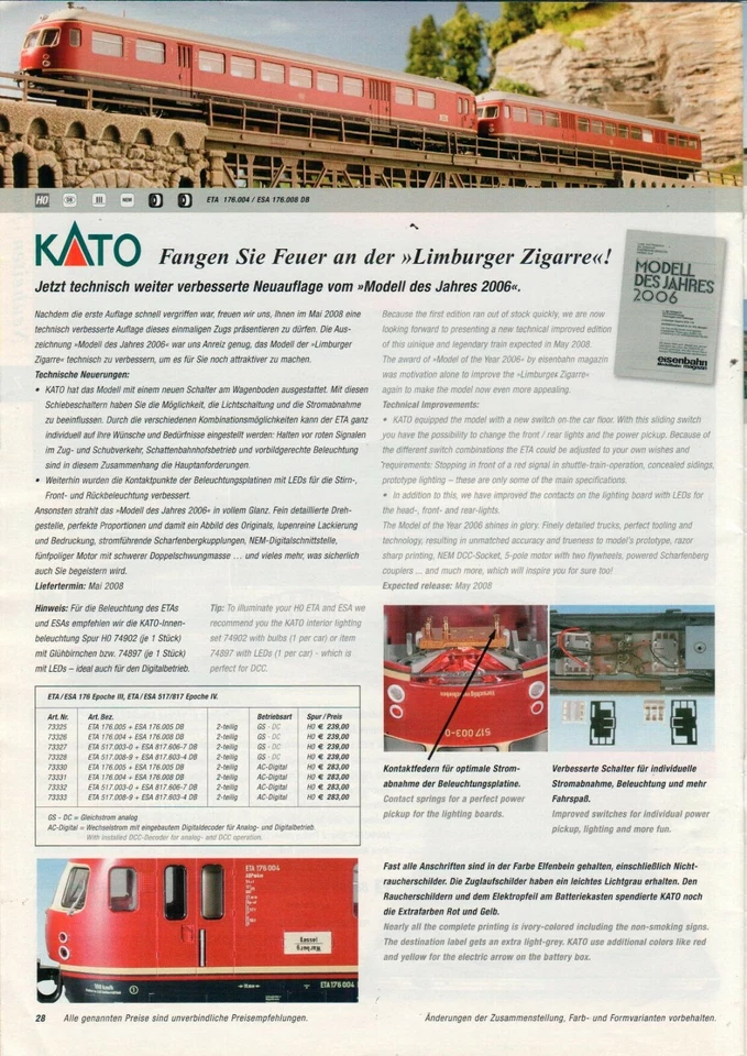 Noch - Brochure Leaflet Novelties 2008 Model Railway Landscapes - B19672 - Image 3 of 3