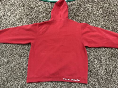 Vintage Nike Team Herren Kanada Hockey Team Kanada Hoodie Pullover rot Gr. Large - Bild 7 von 8