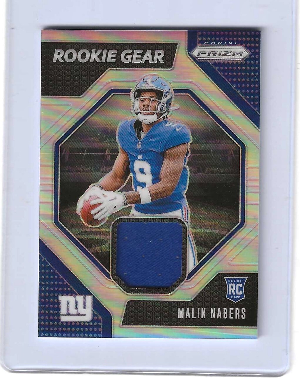 2024 Panini Prizm - Rookie Gear Malik Nabers #RG-MNS (MEM, RC) (NY Giants)