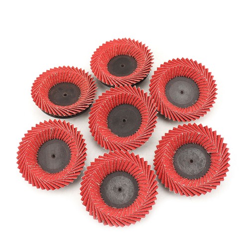 5Pcs 80mm Flap Sanding Discs 3in Type R Roloc Threaded Twist Lock Grinding 60# - Picture 5 of 7