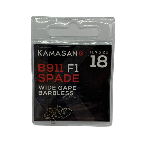 KAMASAN B911 F1 POPULARES GANCHOS DE EXTREMO PALA SIN BARBLES PAQUETE DE VARIOS TAMAÑOS MENOS 10% - Imagen 4 de 6
