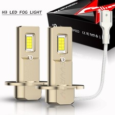 For Mazda Protege5 2002-2003 2x H3 Led Fog Light Driving Bulbs 6000k White For Mazda Protege5 2002-2003 2x H3 Led Fog Light Driving Bulbs 6000k White