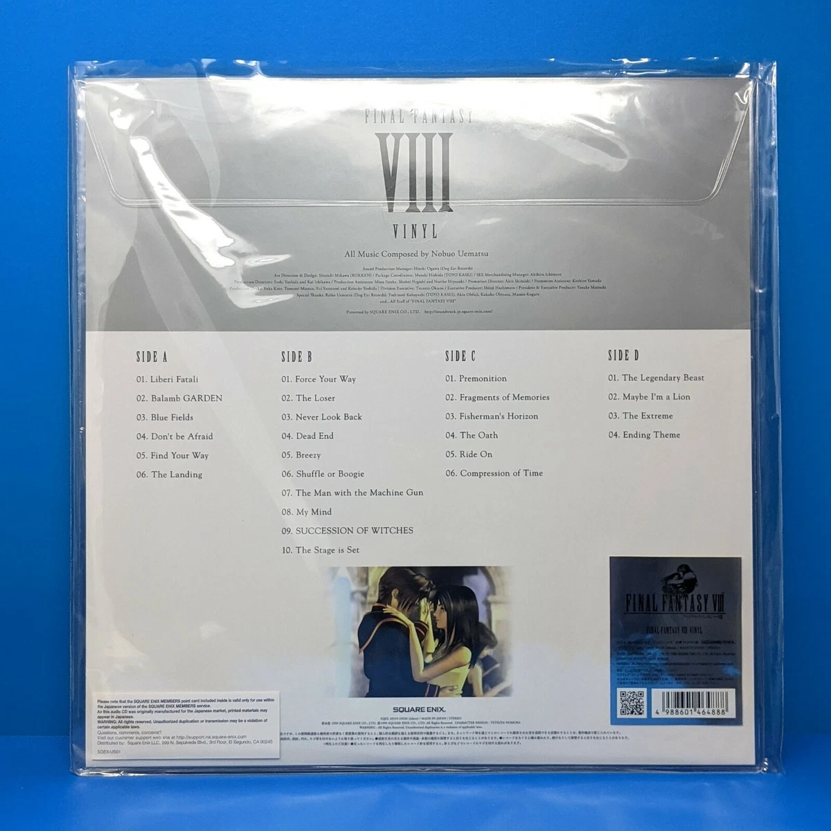 限定生産】ファイナルファンタジー8 FINAL FANTASY Ⅷ VINYL LP