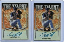 2019 Leaf Valiant ETHAN SMALL Talent Orange Prismatic RC Auto /35 Brewers