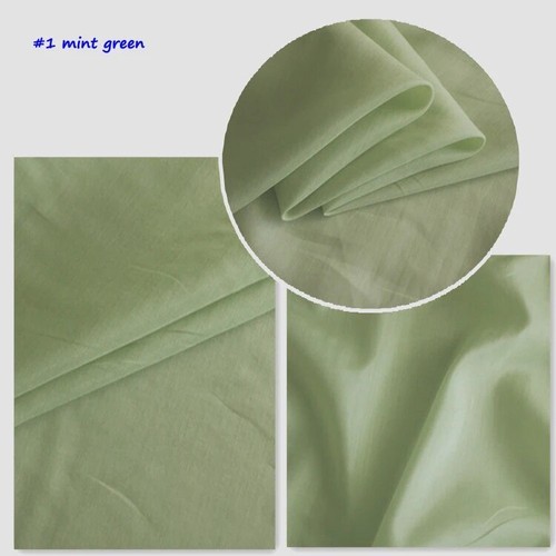 Solid Color Silk / Cotton 55'' By Yards Natural Silk Cotton Fabric Scarf Lining - Picture 26 of 45