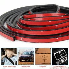 33FT B-Shape Rubber Weather Seal Hollow Universal Car Door Strip Weatherstrip US