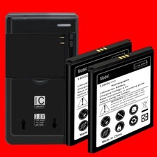 UPGraded 2x 2220mAh ChinoBaTT01 Battery Dock Charger for Unimax UMX U693CL Phone