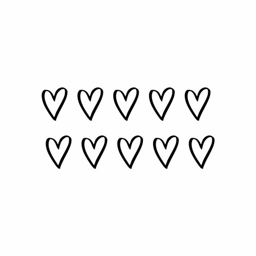 Set of Heart Temporary Tattoo Waterproof forever love valentine's day Valentine - Picture 8 of 16