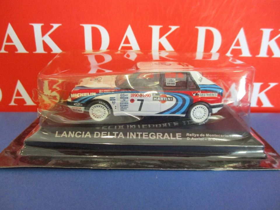 Die cast 1/43 Modellino Auto Lancia Delta Integrale Rally Montecarlo 1990 Auriol - Immagine 4 di 4