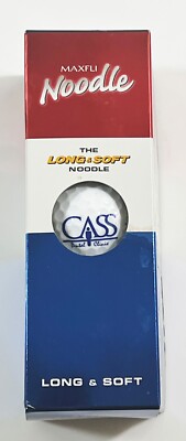 MAXFLI Noodle Long & Soft Golf Balls, Sleeve of 3, White CASS DENTAL CLINIC