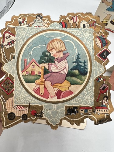 Vintage Valentine Card 1930's & 40's Fold Out Die Cut Lot of 6 - Picture 7 of 14