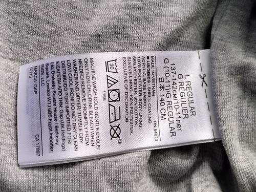Gap Kids Lightweight Jersey Lined Windbreaker Jacket Size Youth L Boys - Picture 3 of 6