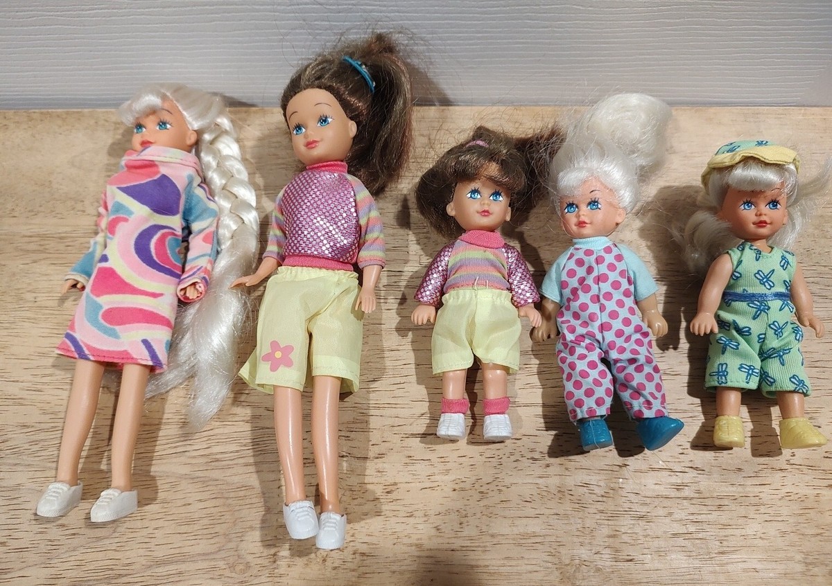 5 Vintage 1990's Kid Kore Dolls - Two 8