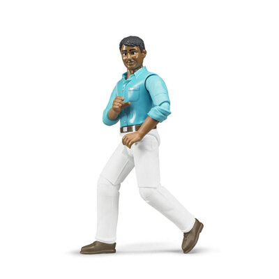 Bruder Toys Man with Medium Skin & White Jeans Action Figure